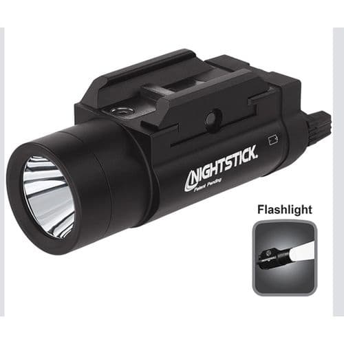 Nightstick TWM350 Tactical Weapon Light 350 Lumens Output White LED Light 215 Meters Beam Black Anodized Aluminum Nightstick TWM350 Tactical Weapon Light 350 Lumens Output White LED Light 215 Meters Beam Black Anodized Aluminum