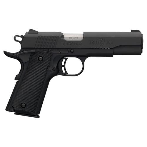 Browning 051904492 1911-380 Black Label 380 ACP 4.25" 8+1 Matte Black Black Stainless Steel Slide Black Polymer Grip Fixed Sights Browning 051904492 1911-380 Black Label 380 ACP 4.25" 8+1 Matte Black Black Stainless Steel Slide Black Polymer Grip Fixed Sights