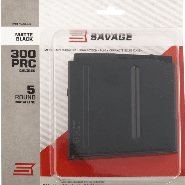 Savage Arms 55273 OEM Matte Black Detachable 5rd for 300 PRC Savage 110 Long Range Hunter, 110 Precision, 110 Elite Precision, 110 HS Precision Savage Arms 55273 OEM Matte Black Detachable 5rd for 300 PRC Savage 110 Long Range Hunter, 110 Precision, 110 Elite Precision, 110 HS Precision
