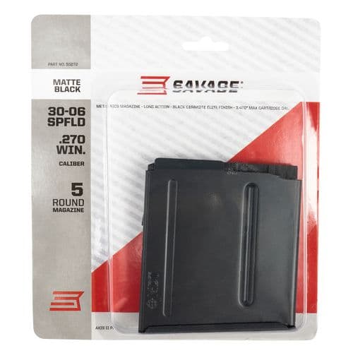 Savage Arms 55272 OEM Matte Black Detachable 5rd for 270 Win, 30-06 Springfield Savage Axis II Precision Savage Arms 55272 OEM Matte Black Detachable 5rd for 270 Win, 30-06 Springfield Savage Axis II Precision