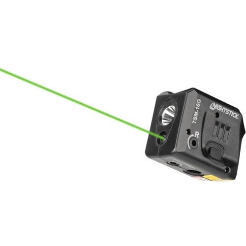 Nightstick TSM16G Subcompact Weapon Light Springfield Hellcat 150 Lumens Output White LED Light Green Laser 100 Meters Beam Matte Black Polymer Nightstick TSM16G Subcompact Weapon Light Springfield Hellcat 150 Lumens Output White LED Light Green Laser 100 Meters Beam Matte Black Polymer