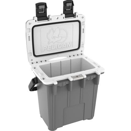 Pelican Branded 20 Quart Elite Cooler Gray/White Pelican Branded 20 Quart Elite Cooler Gray/White