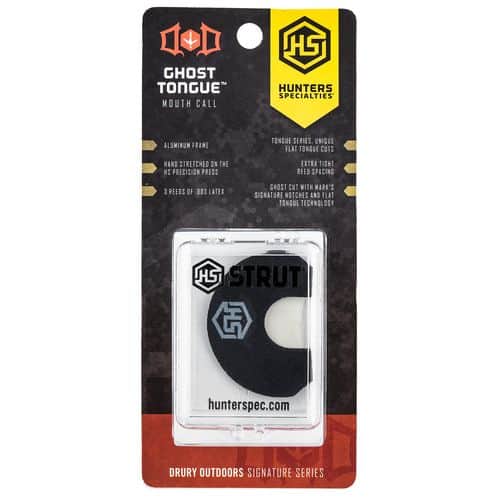 Drury Outdoors HS-DOD-MC-GHST Ghost Tongue Diaphragm Call Triple Reed Attracts Turkeys Black Drury Outdoors HS-DOD-MC-GHST Ghost Tongue Diaphragm Call Triple Reed Attracts Turkeys Black