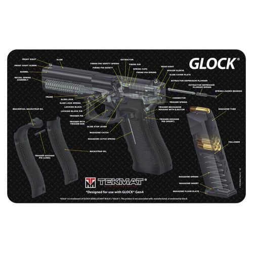 TekMat TEKR17GLOCKCA Original Cleaning Mat featuring Glock 3D Cutaway 11" x 17" TekMat TEKR17GLOCKCA Original Cleaning Mat featuring Glock 3D Cutaway 11" x 17"