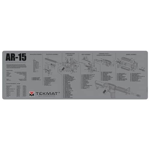 TekMat TEKR36AR15GY Original Cleaning Mat AR-15 3D Cutaway 12" x 36" Gray TekMat TEKR36AR15GY Original Cleaning Mat AR-15 3D Cutaway 12" x 36" Gray