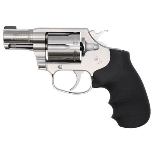 Colt Mfg COBRASB2BB Cobra 38 Special 6rd 2" Overall Brushed Stainless Steel with Black Hogue Rubber Grip Colt Mfg COBRASB2BB Cobra 38 Special 6rd 2" Overall Brushed Stainless Steel with Black Hogue Rubber Grip