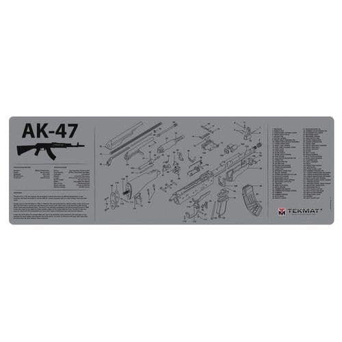 TekMat TEKR36AK47GY Original Cleaning Mat AK-47 Parts Diagram 12" x 36" Gray TekMat TEKR36AK47GY Original Cleaning Mat AK-47 Parts Diagram 12" x 36" Gray