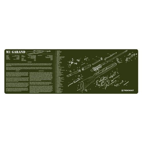 TekMat TEKR36M1GARAND Original Cleaning Mat M1 Garand Parts Diagram 12" x 36" OD Green TekMat TEKR36M1GARAND Original Cleaning Mat M1 Garand Parts Diagram 12" x 36" OD Green