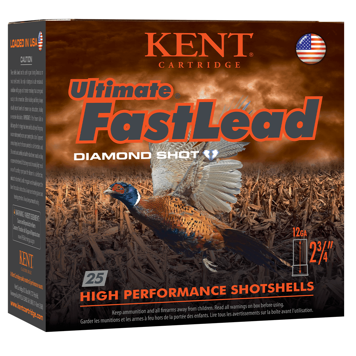 Kent Cartridge K122UFL405 Ultimate Fast Lead 12 Gauge 2.75" 1 3/8 oz 5 Shot 25 Bx/ 10 Cs Kent Cartridge K122UFL405 Ultimate Fast Lead 12 Gauge 2.75" 1 3/8 oz 5 Shot 25 Bx/ 10 Cs