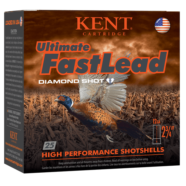Kent Cartridge K122UFL405 Ultimate Fast Lead 12 Gauge 2.75" 1 3/8 oz 5 Shot 25 Bx/ 10 Cs Kent Cartridge K122UFL405 Ultimate Fast Lead 12 Gauge 2.75" 1 3/8 oz 5 Shot 25 Bx/ 10 Cs