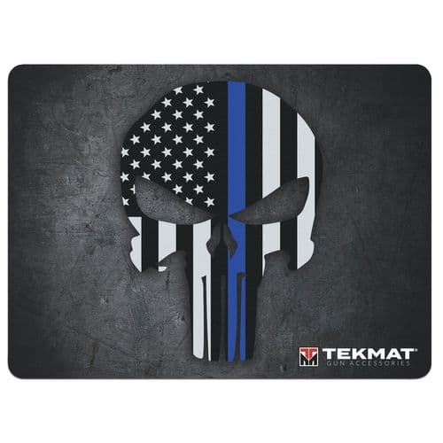 TekMat TEKR20PUNISHER Ultra Premium Cleaning Mat Blue Line Punisher Skull 15" x 20" TekMat TEKR20PUNISHER Ultra Premium Cleaning Mat Blue Line Punisher Skull 15" x 20"