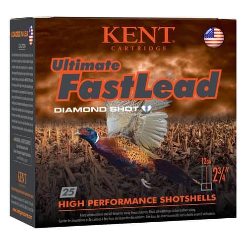 Kent Cartridge K122UFL404 Ultimate Fast Lead 12 Gauge 2.75" 1 3/8 oz 4 Shot 25 Bx/ 10 Cs Kent Cartridge K122UFL404 Ultimate Fast Lead 12 Gauge 2.75" 1 3/8 oz 4 Shot 25 Bx/ 10 Cs