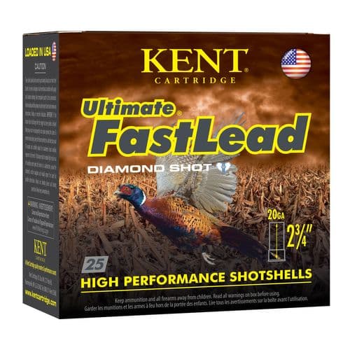 Kent Cartridge K202UFL286 Ultimate Fast Lead 20 Gauge 2.75" 1 oz 6 Shot 25 Bx/ 10 Cs Kent Cartridge K202UFL286 Ultimate Fast Lead 20 Gauge 2.75" 1 oz 6 Shot 25 Bx/ 10 Cs