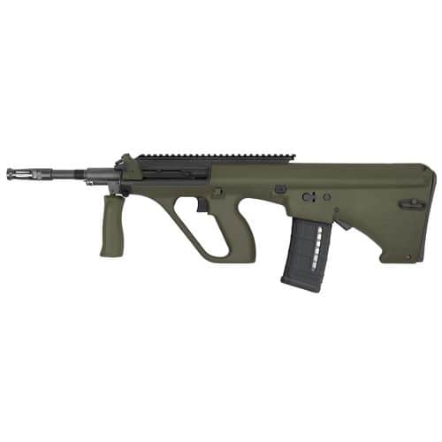 Steyr Arms AUGM1GRNNATOEXT AUG A3 M1 NATO 223 Rem,5.56x45mm NATO 16" 30+1 Black OD Green Fixed Bullpup Stock Steyr Arms AUGM1GRNNATOEXT AUG A3 M1 NATO 223 Rem,5.56x45mm NATO 16" 30+1 Black OD Green Fixed Bullpup Stock