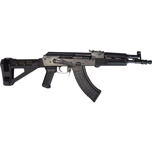 Pioneer Arms AK0031SBM47 Hellpup Elite Fixed Brace 7.62x39mm 11.73" 30+1 Black Black Polymer Pistol Brace Pioneer Arms AK0031SBM47 Hellpup Elite Fixed Brace 7.62x39mm 11.73" 30+1 Black Black Polymer Pistol Brace