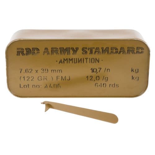 Red Army Standard AM3266 Red Army Standard 7.62x39mm 122 gr Full Metal Jacket 20 Bx/ 32 Cs (Tin) Red Army Standard AM3266 Red Army Standard 7.62x39mm 122 gr Full Metal Jacket 20 Bx/ 32 Cs (Tin)