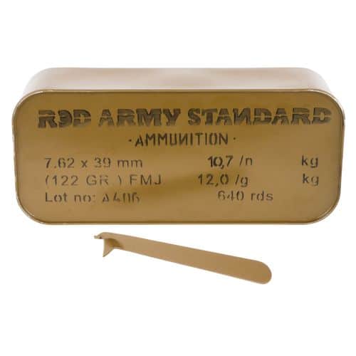 Red Army Standard AM3266 Red Army Standard 7.62x39mm 122 gr Full Metal Jacket 20 Bx/ 32 Cs (Tin) Red Army Standard AM3266 Red Army Standard 7.62x39mm 122 gr Full Metal Jacket 20 Bx/ 32 Cs (Tin)