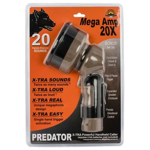 Cass Creek CC548 Mega Amp 20X Electronic Call Multiple Sounds Attracts Predators Brown Polymer 2 Cass Creek CC548 Mega Amp 20X Electronic Call Multiple Sounds Attracts Predators Brown Polymer 2