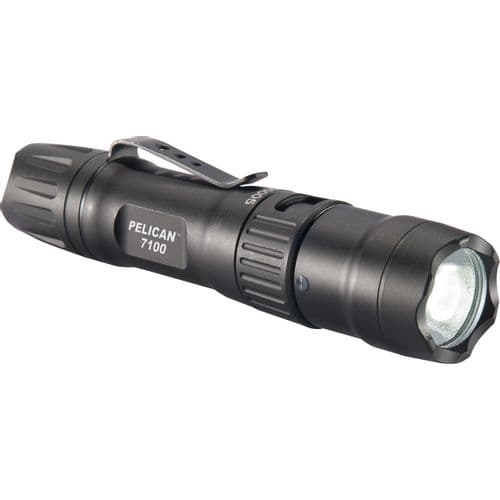 Pelican Brand Model 7100 Compact Tactical LED Flashlight - USB Rechargeable Pelican Brand Model 7100 Compact Tactical LED Flashlight - USB Rechargeable