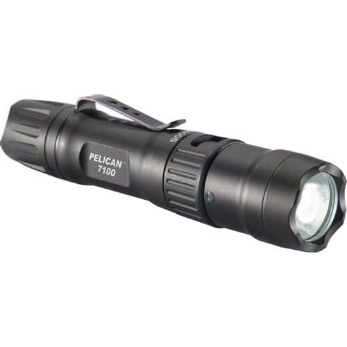 Pelican Brand Model 7100 Compact Tactical LED Flashlight - USB Rechargeable Pelican Brand Model 7100 Compact Tactical LED Flashlight - USB Rechargeable