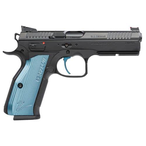 CZ-USA 91245 Shadow 2 SA 9mm Luger 4.89" 17+1 Black Black Steel Slide Blue Aluminum Grip CZ-USA 91245 Shadow 2 SA 9mm Luger 4.89" 17+1 Black Black Steel Slide Blue Aluminum Grip