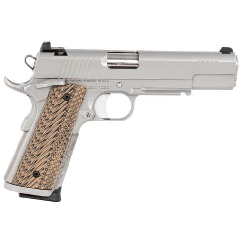 Dan Wesson 01807 Specialist 9mm Luger 5" 10+1 Stainless Steel Black & Brown G10 Grip Dan Wesson 01807 Specialist 9mm Luger 5" 10+1 Stainless Steel Black & Brown G10 Grip