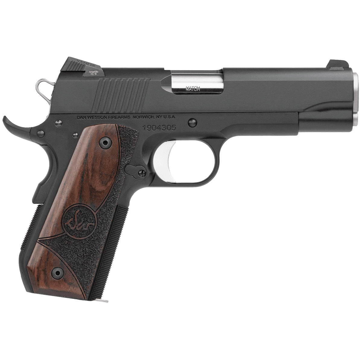 Dan Wesson 01829 Guardian 45 ACP 4.25" 8+1 Black Black Duty Stainless Steel Slide Wood Grip Dan Wesson 01829 Guardian 45 ACP 4.25" 8+1 Black Black Duty Stainless Steel Slide Wood Grip