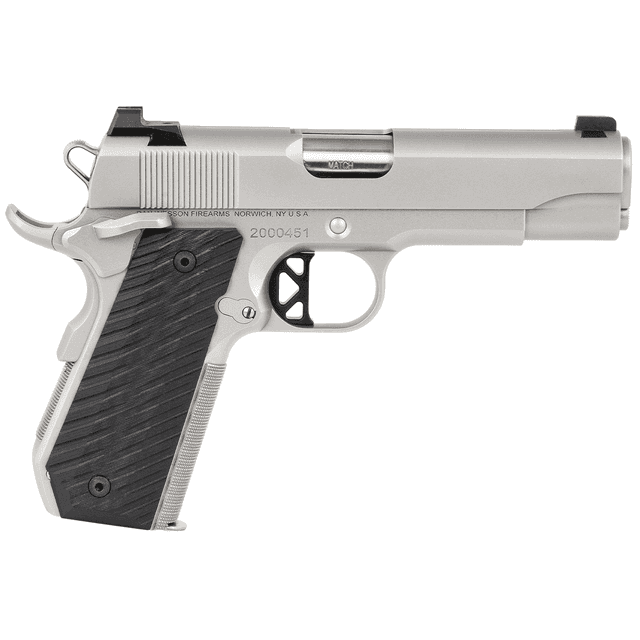 Dan Wesson 01827 V-Bob 45 ACP 4.25" 8+1 Stainless Steel Black Polymer Grip Dan Wesson 01827 V-Bob 45 ACP 4.25" 8+1 Stainless Steel Black Polymer Grip