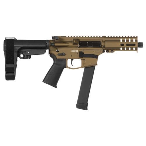 CMMG 99A172FBB Banshee 300 MKGS 9mm Luger 5" 33+1 Burnt Bronze Cerakote, Black Magpul MOE Grip CMMG 6 Position RipBrace CMMG 99A172FBB Banshee 300 MKGS 9mm Luger 5" 33+1 Burnt Bronze Cerakote, Black Magpul MOE Grip CMMG 6 Position RipBrace