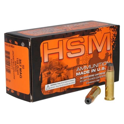 HSM 35723N Pro Pistol 357 Mag 158 gr Jacketed Hollow Cavity 50 Bx/ 10 Cs HSM 35723N Pro Pistol 357 Mag 158 gr Jacketed Hollow Cavity 50 Bx/ 10 Cs