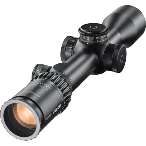 Schmidt & Bender PMII 3-20x50 Ultra Short CM CCW MTC P4F Reticle Precision Rifle Scope Schmidt & Bender PMII 3-20x50 Ultra Short CM CCW MTC P4F Reticle Precision Rifle Scope