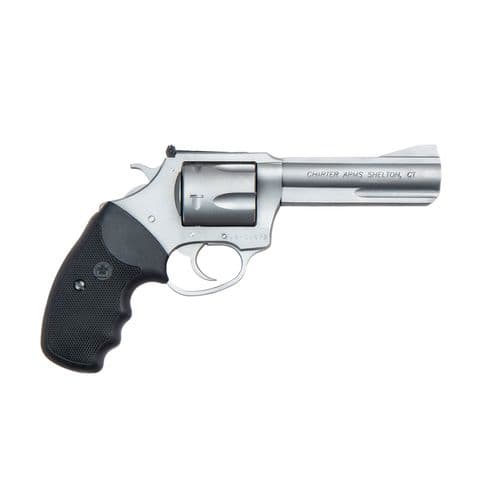 Charter Arms 73546 Mag Pug Target 357 Mag 5rd 4.20" Overall Stainless Steel with Black Rubber Grip Charter Arms 73546 Mag Pug Target 357 Mag 5rd 4.20" Overall Stainless Steel with Black Rubber Grip