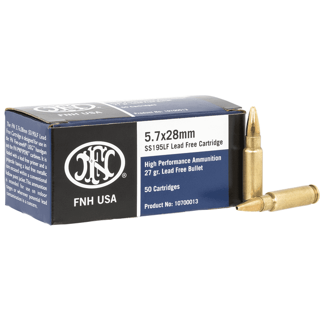 FN 10700012 High Performance 5.7x28mm 27 gr Lead Free Hollow Point 50 Per Box FN 10700012 High Performance 5.7x28mm 27 gr Lead Free Hollow Point 50 Per Box