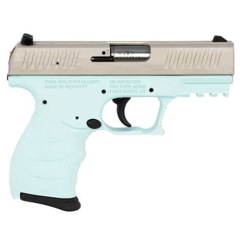 Walther Arms 5082512 CCP M2 380 ACP 3.54" 8+1 Angel Blue Polymer Frame Stainless Steel Slide Angel Blue Polymer Grip Walther Arms 5082512 CCP M2 380 ACP 3.54" 8+1 Angel Blue Polymer Frame Stainless Steel Slide Angel Blue Polymer Grip