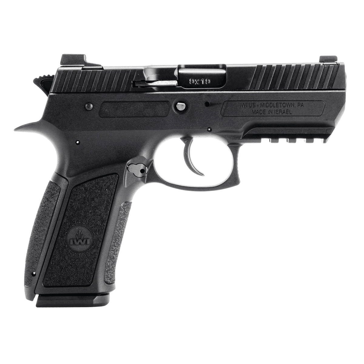 IWI US J941PSL9II Jericho 941 Enhanced Mid-Size Frame 9mm Luger 16+1, 3.80" Black Nitride Button Rifled Steel Barrel, Black Serrated Steel Slide, Black Polymer Frame w/Picatinny Rail IWI US J941PSL9II Jericho 941 Enhanced Mid-Size Frame 9mm Luger 16+1, 3.80" Black Nitride Button Rifled Steel Barrel, Black Serrated Steel Slide, Black Polymer Frame w/Picatinny Rail