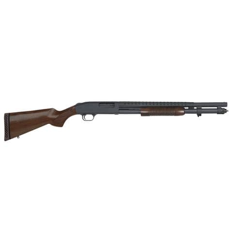 Mossberg 52149 590 Retrograde 12 Gauge 8+1 3" 20" Heat-Shield Barrel Matte Blued Rec Walnut Stock Right Hand (Full Size) Mossberg 52149 590 Retrograde 12 Gauge 8+1 3" 20" Heat-Shield Barrel Matte Blued Rec Walnut Stock Right Hand (Full Size)
