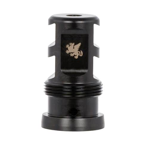 Griffin Armament TMPB22C1228 Paladin 2 Port Taper Mount 22 Cal 1/2"-28 tpi 1.88" 17-4 Stainless Steel Black Melonite QPQ Griffin Armament TMPB22C1228 Paladin 2 Port Taper Mount 22 Cal 1/2"-28 tpi 1.88" 17-4 Stainless Steel Black Melonite QPQ