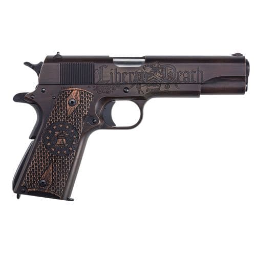 Thompson 1911BKOC6 1911 Liberty 45 ACP 5" 7+1 Black/Brown Cerakote Cocobolo Grip Thompson 1911BKOC6 1911 Liberty 45 ACP 5" 7+1 Black/Brown Cerakote Cocobolo Grip