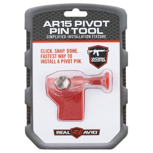 Real Avid AVAR15PPT Pivot Pin Tool Red Polymer Rifle for AR-15 Includes Detent Plunger, Large Pin, & Install Tool Real Avid AVAR15PPT Pivot Pin Tool Red Polymer Rifle for AR-15 Includes Detent Plunger, Large Pin, & Install Tool