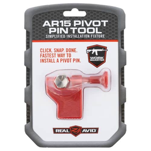 Real Avid AVAR15PPT Pivot Pin Tool Red Polymer Rifle for AR-15 Includes Detent Plunger, Large Pin, & Install Tool Real Avid AVAR15PPT Pivot Pin Tool Red Polymer Rifle for AR-15 Includes Detent Plunger, Large Pin, & Install Tool