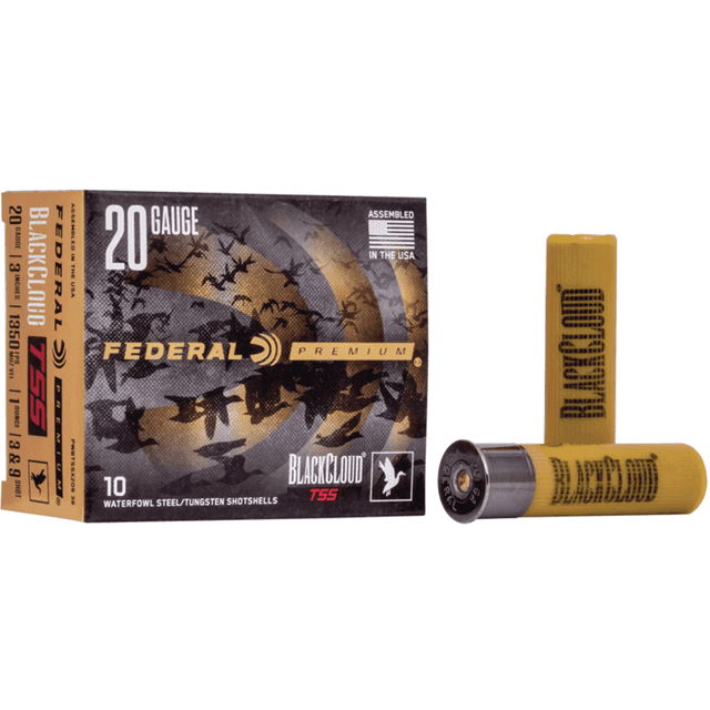 Federal Black Cloud TSS 20 Gauge 3" 1 oz 9 Shot Tungsten Federal Black Cloud TSS 20 Gauge 3" 1 oz 9 Shot Tungsten
