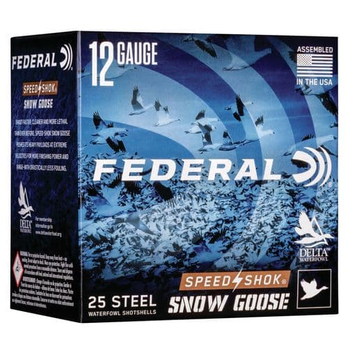 Federal WF142SGBB Speed-Shok Snow Goose 12 Gauge 3" 1 1/4 oz BB Shot 25 Bx/ 10 Cs Federal WF142SGBB Speed-Shok Snow Goose 12 Gauge 3" 1 1/4 oz BB Shot 25 Bx/ 10 Cs