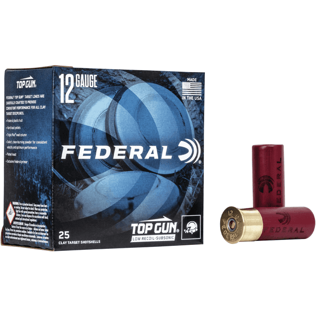 Federal TGSH128 Top Gun 12 Gauge 2.75" 1 oz 8 Shot 25 Bx Federal TGSH128 Top Gun 12 Gauge 2.75" 1 oz 8 Shot 25 Bx