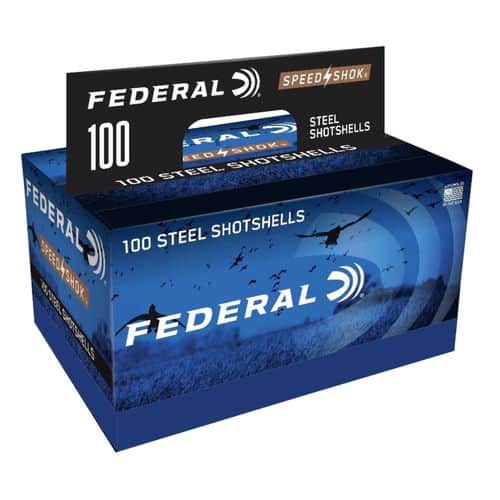 Federal WF1421004 Speed-Shok 12 Gauge 3" 1 1/4 oz 4 Shot 100 Bx/ 2 Cs Federal WF1421004 Speed-Shok 12 Gauge 3" 1 1/4 oz 4 Shot 100 Bx/ 2 Cs