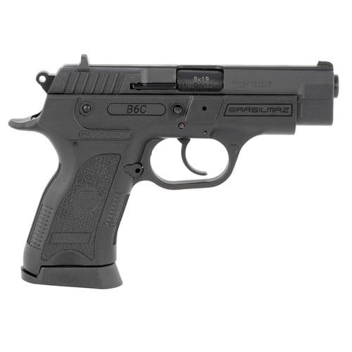 Sar USA B69CBL10 B6C Compact 9mm Luger 3.80" 10+1 (2) Black Polymer Frame Black Oxide Steel Slide Black Polymer Grip Sar USA B69CBL10 B6C Compact 9mm Luger 3.80" 10+1 (2) Black Polymer Frame Black Oxide Steel Slide Black Polymer Grip