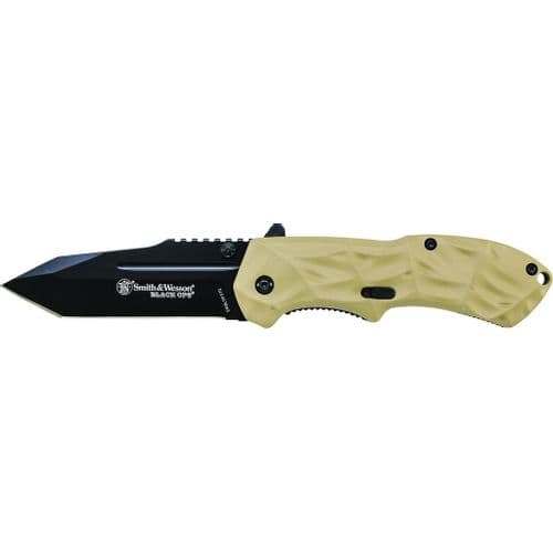 Smith & Wesson Black Ops M.A.G.I.C. Assisted Opening Liner Lock Folding Knife Tanto Blade with Aluminum Handle Smith & Wesson Black Ops M.A.G.I.C. Assisted Opening Liner Lock Folding Knife Tanto Blade with Aluminum Handle
