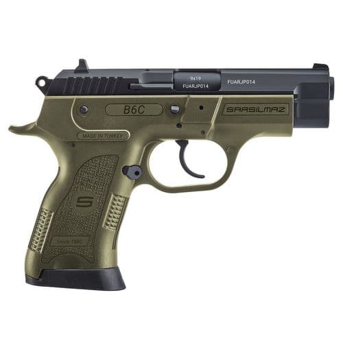 Sar USA B6C9OD B6C Compact 9mm Luger 3.80" 13+1 (2) OD Green Polymer Frame Black Oxide Steel Slide OD Green Polymer Grip Sar USA B6C9OD B6C Compact 9mm Luger 3.80" 13+1 (2) OD Green Polymer Frame Black Oxide Steel Slide OD Green Polymer Grip