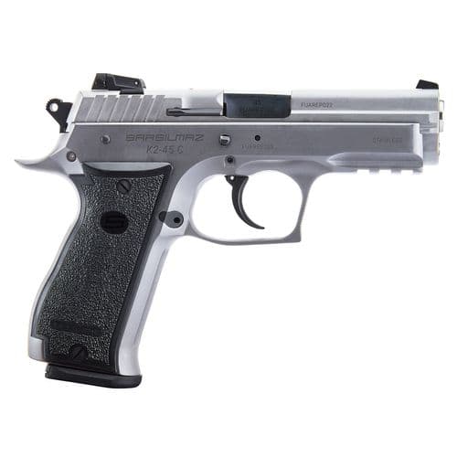 Sar USA K245CST K2 Compact 45 ACP 4.70" 14+1 (2) Stainless Steel Black Polymer Grip Sar USA K245CST K2 Compact 45 ACP 4.70" 14+1 (2) Stainless Steel Black Polymer Grip