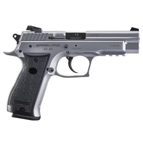 Sar USA K245ST10 K2 45 ACP 4.70" 10+1 (2) Overall Stainless Steel Black Polymer Grip Sar USA K245ST10 K2 45 ACP 4.70" 10+1 (2) Overall Stainless Steel Black Polymer Grip