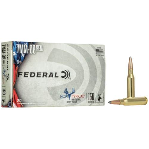 Federal 708DT1 Non-Typical 7mm-08 Rem 150 gr Non-Typical Soft Point (SP) 20 Bx/ 10 Cs Federal 708DT1 Non-Typical 7mm-08 Rem 150 gr Non-Typical Soft Point (SP) 20 Bx/ 10 Cs